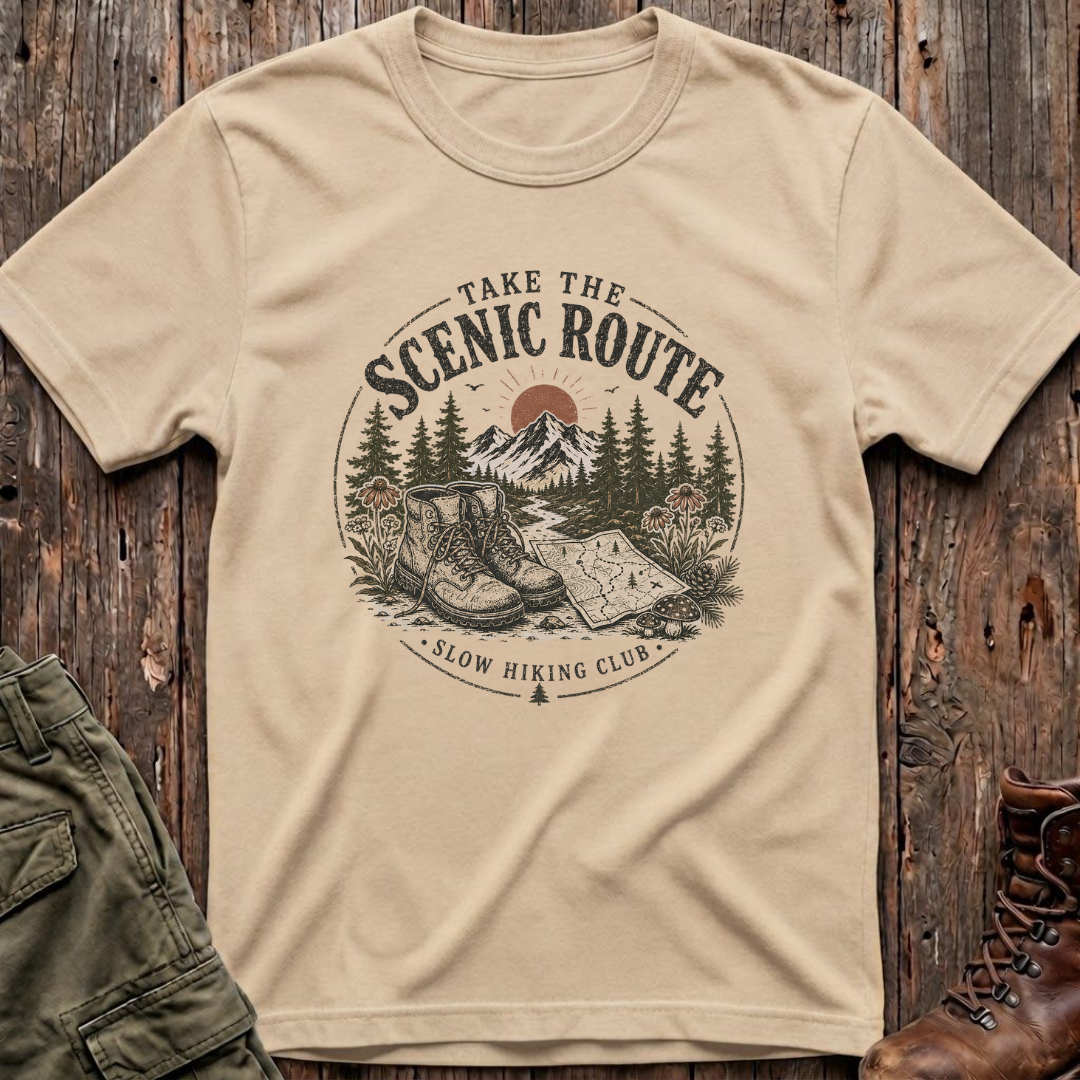 Scenic Route Slow Hiking T-Shirt