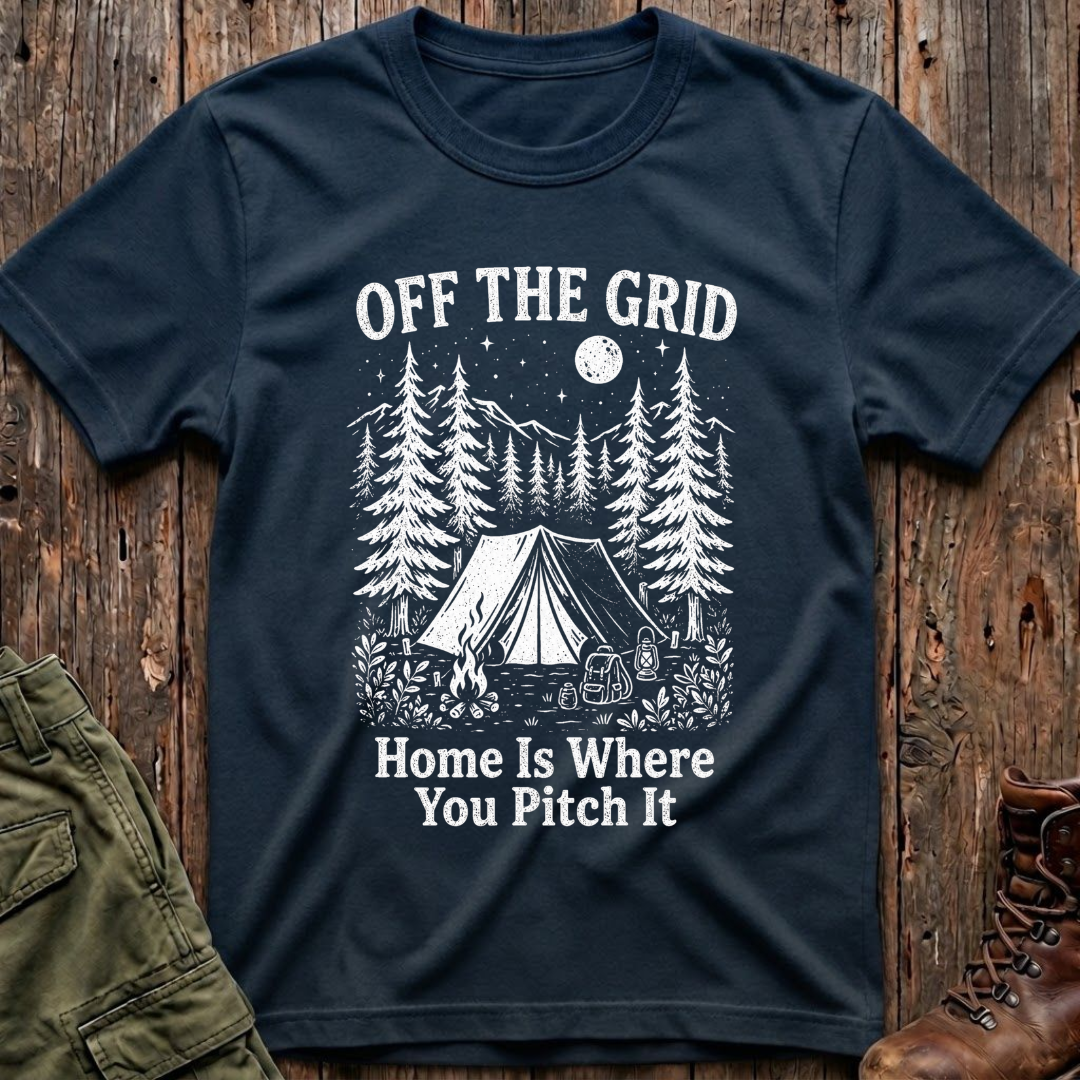 Off the Grid - White T-Shirt