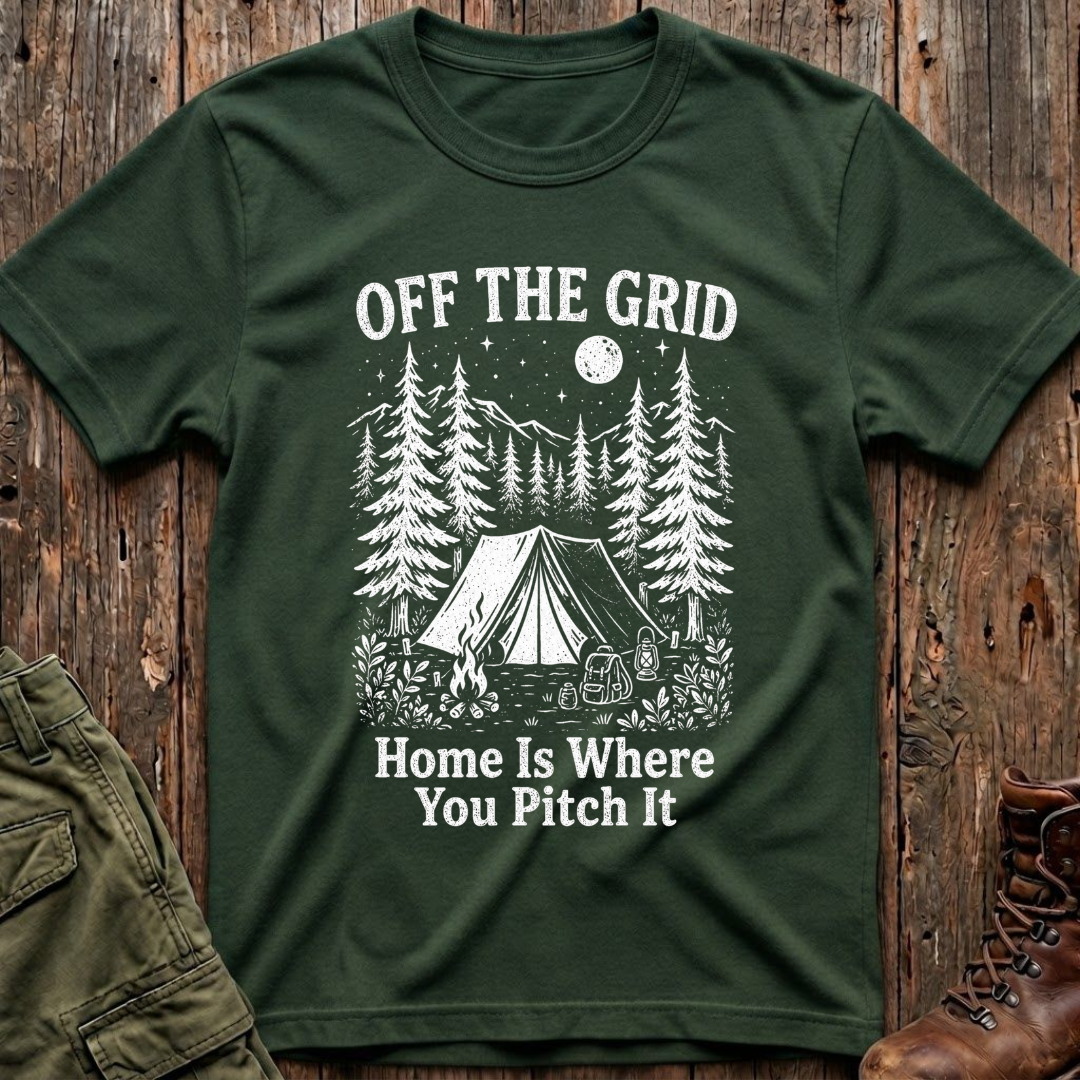 Off the Grid - White T-Shirt