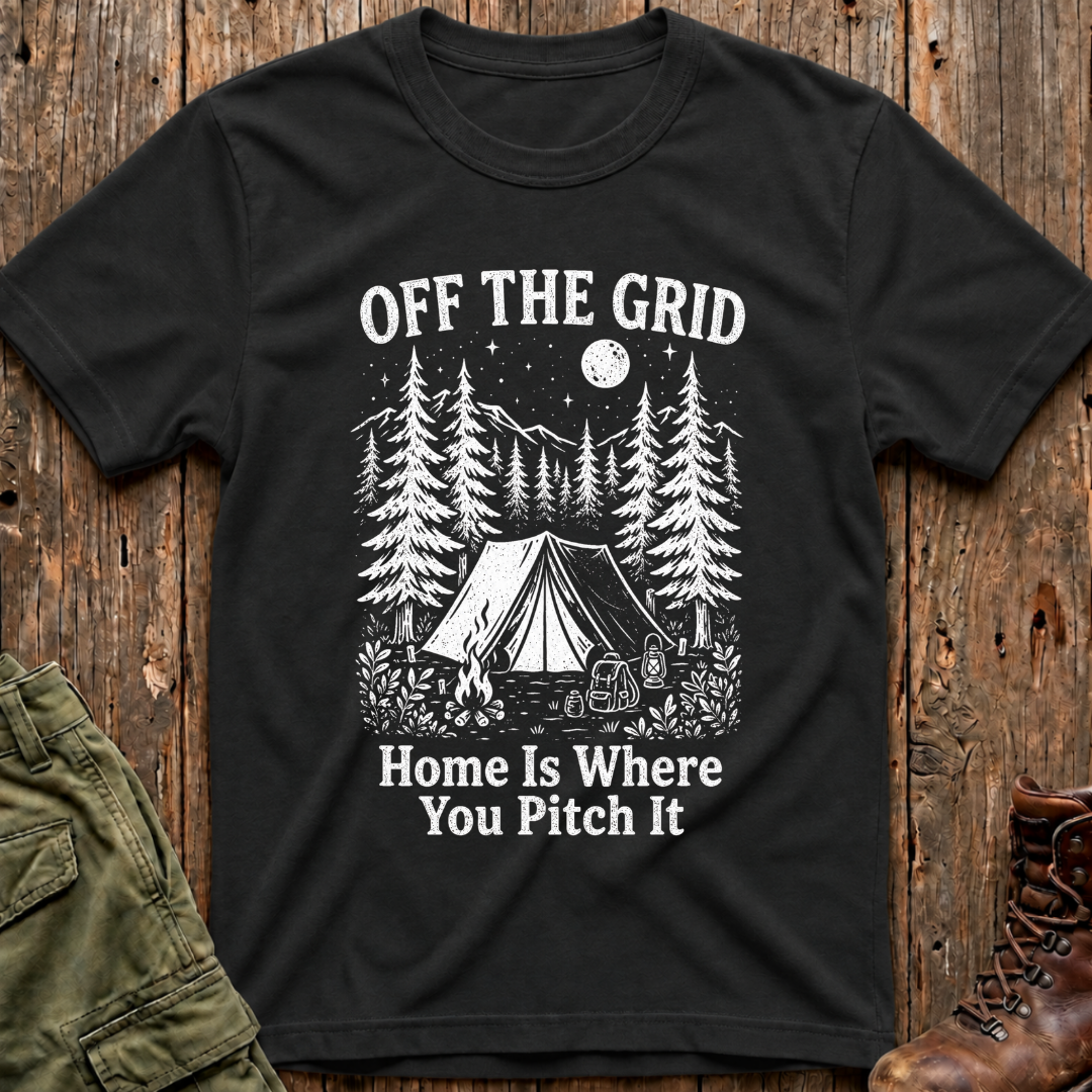 Off the Grid - White T-Shirt