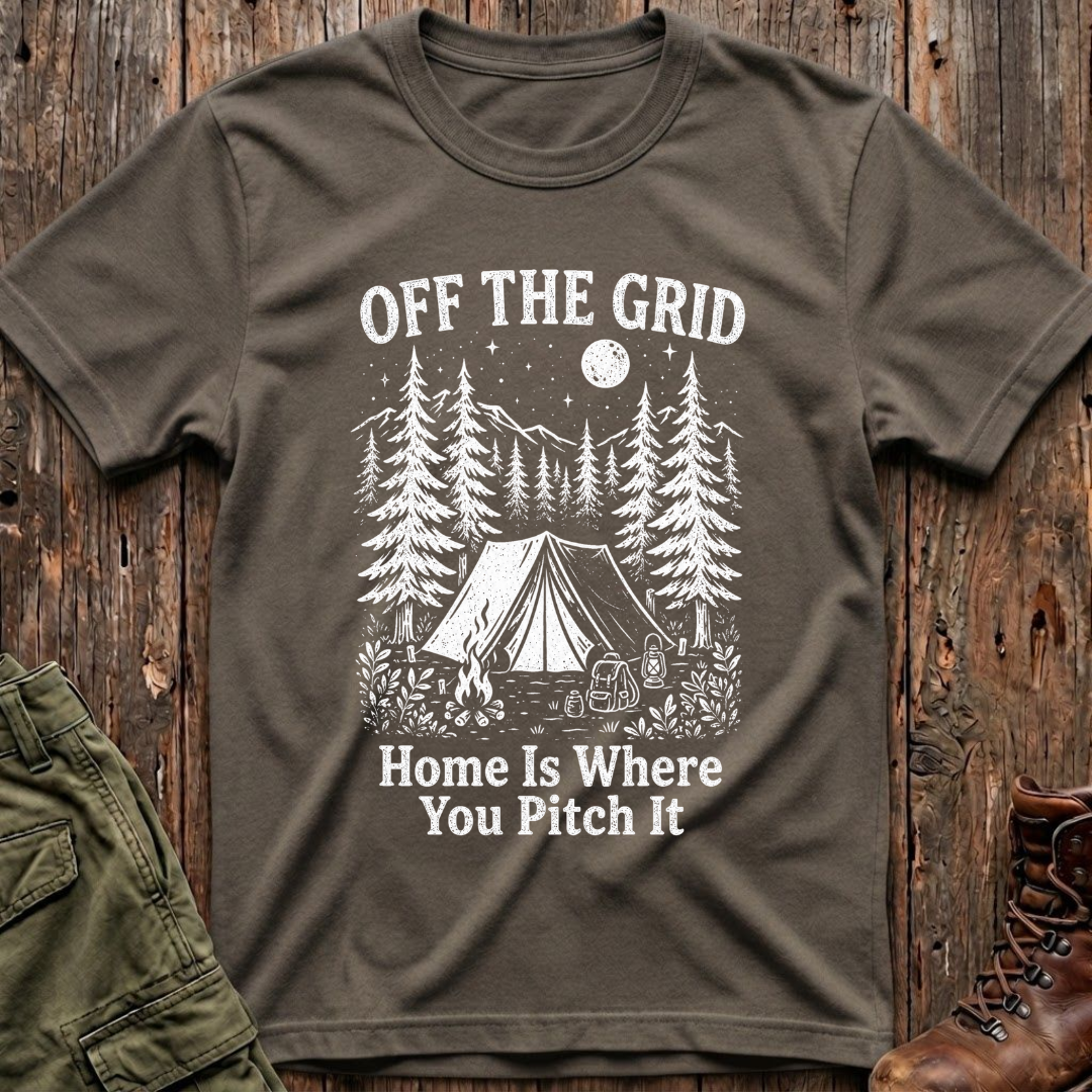 Off the Grid - White T-Shirt