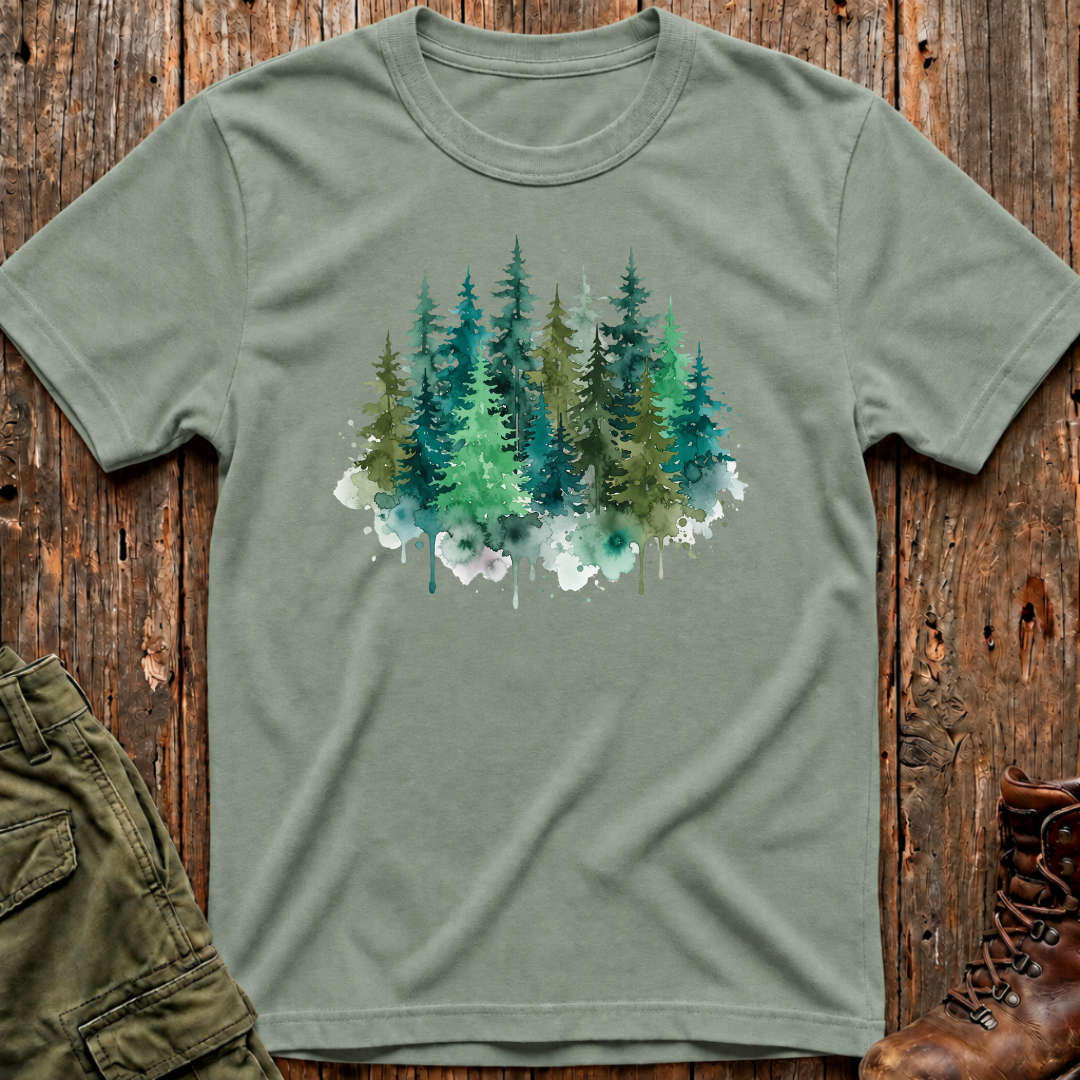 Watercolor Forrest T-Shirt