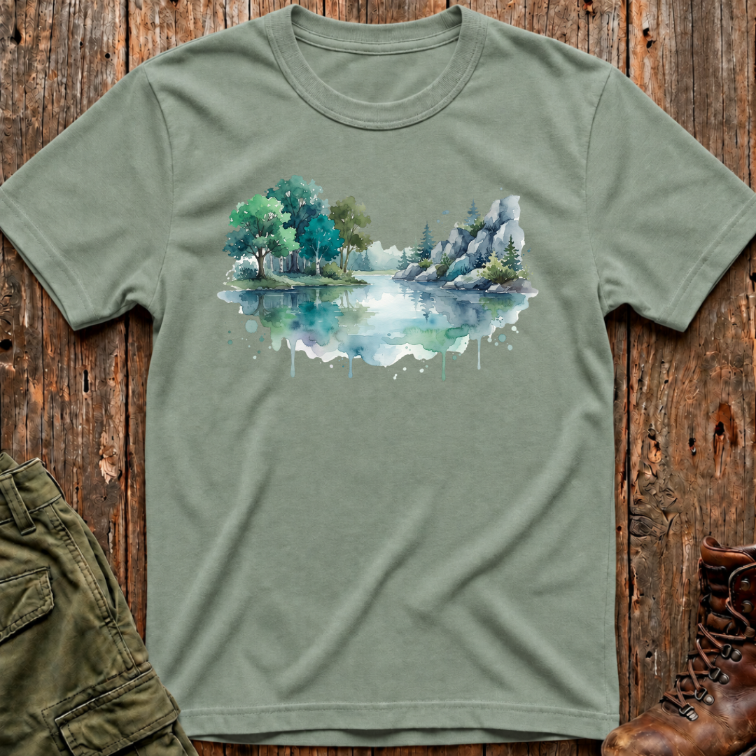 Watercolor Lake T-Shirt