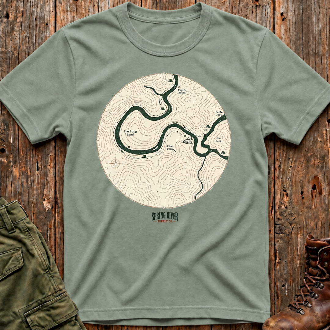 Follow the River Map T-Shirt