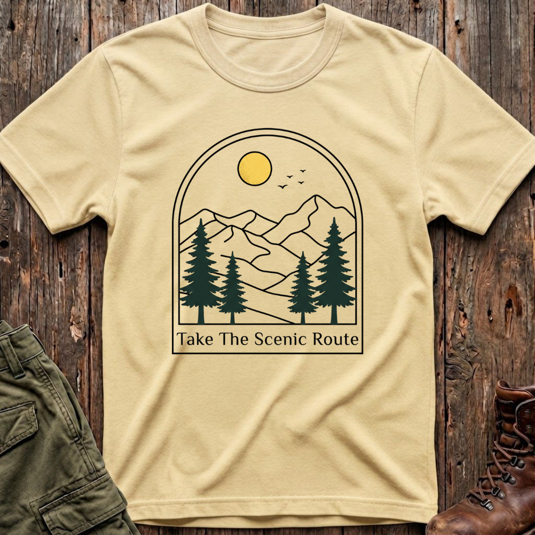 The Scenic Route in the pines T-Shirt