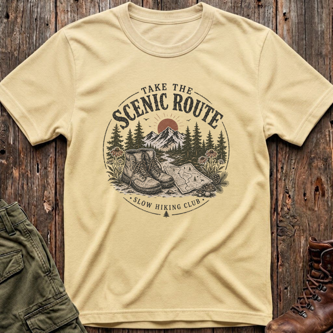 Scenic Route Slow Hiking T-Shirt
