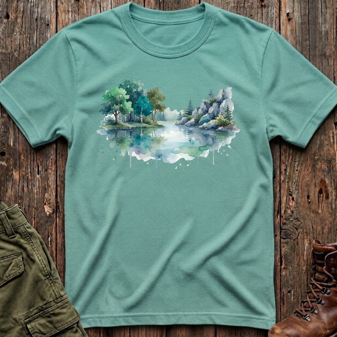 Watercolor Lake T-Shirt