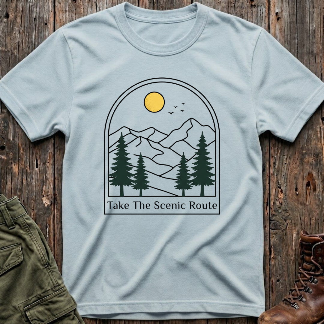The Scenic Route in the pines T-Shirt