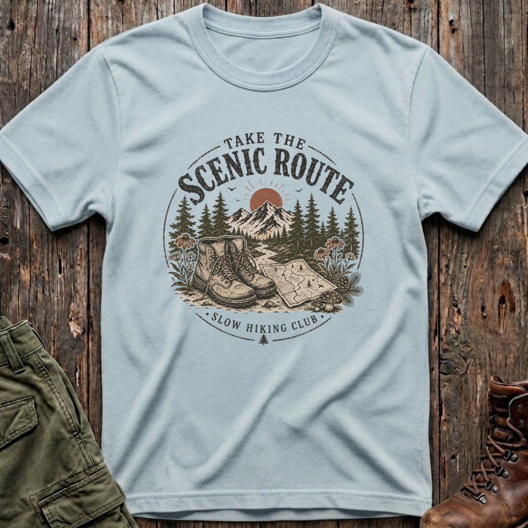 Scenic Route Slow Hiking T-Shirt