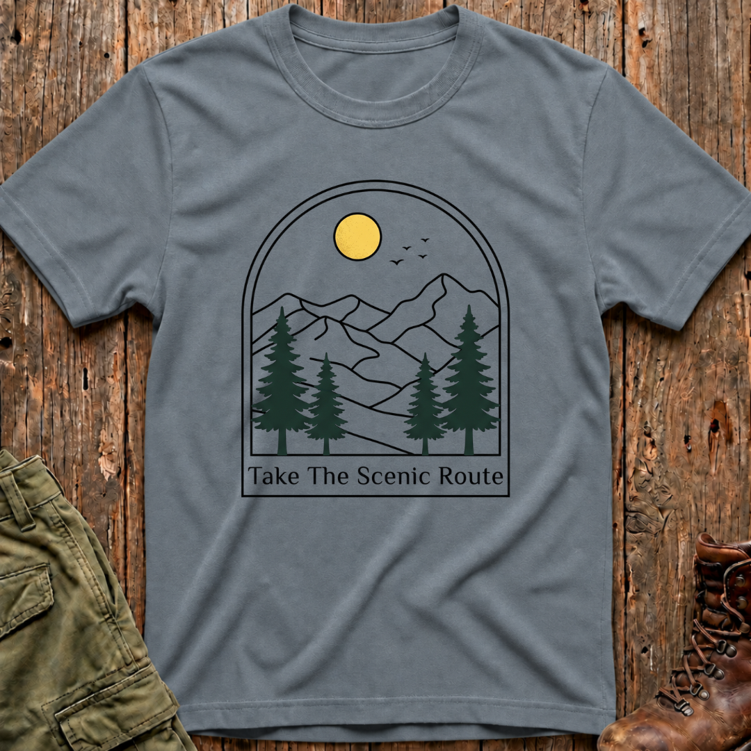 The Scenic Route in the pines T-Shirt