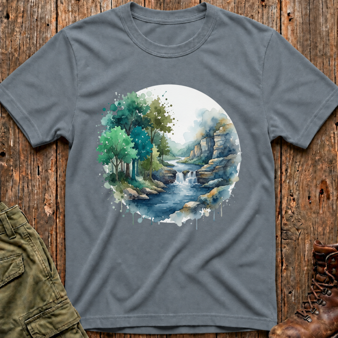 Watercolor Waterfall T-Shirt