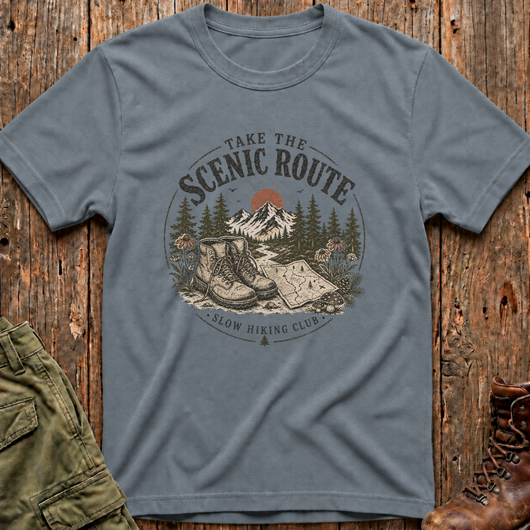 Scenic Route Slow Hiking T-Shirt
