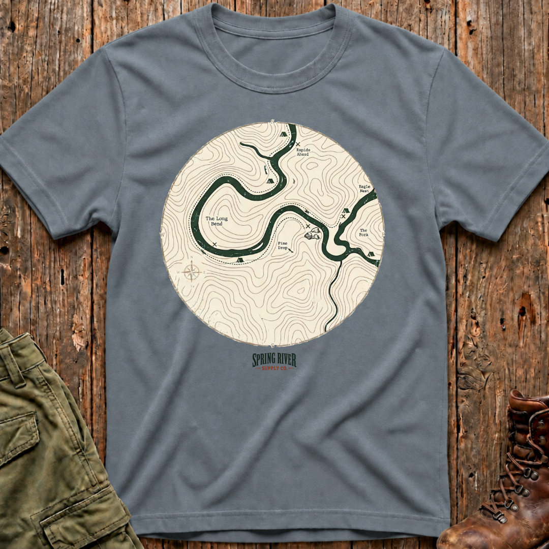 Follow the River Map T-Shirt