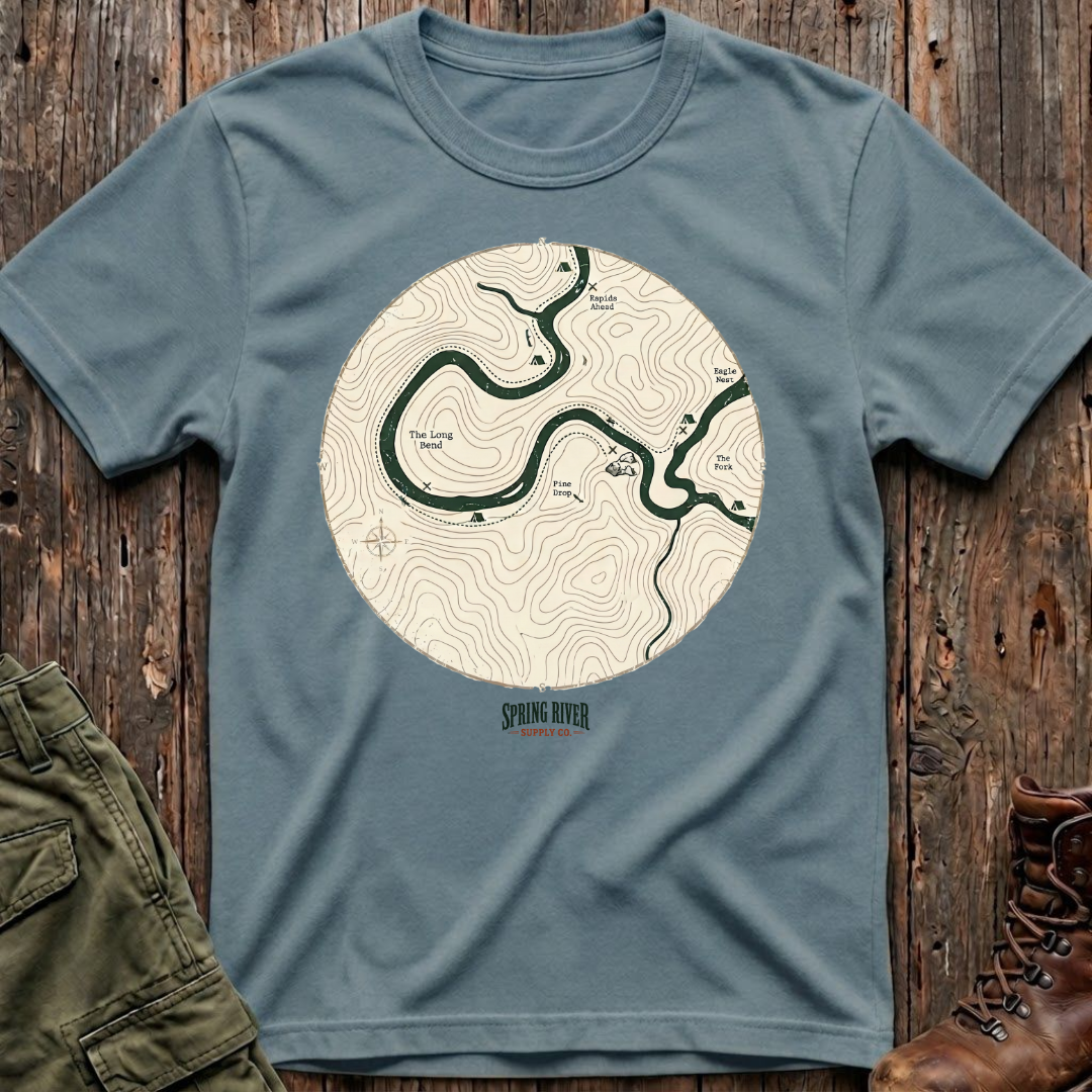 Follow the River Map T-Shirt