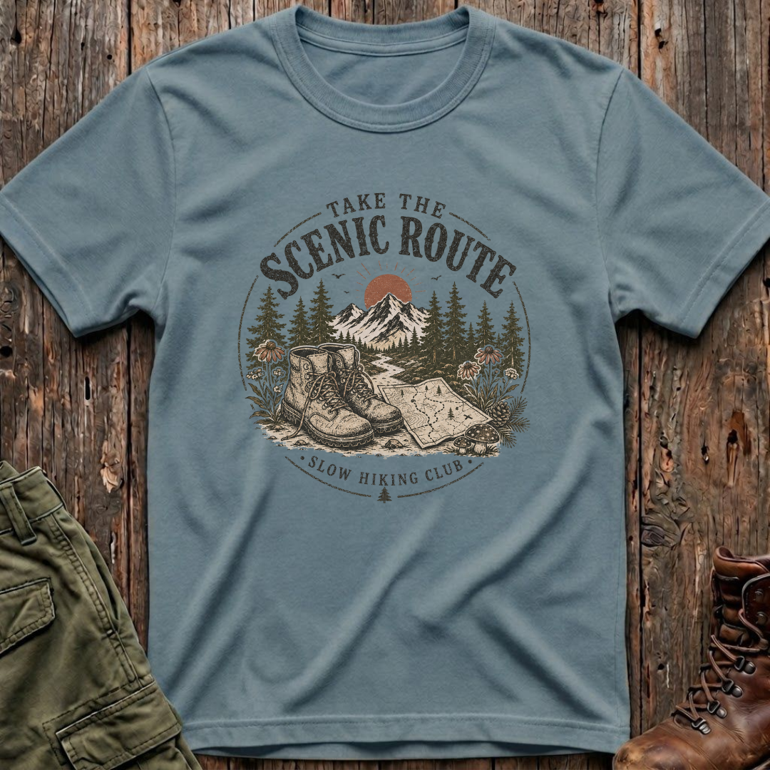 Scenic Route Slow Hiking T-Shirt