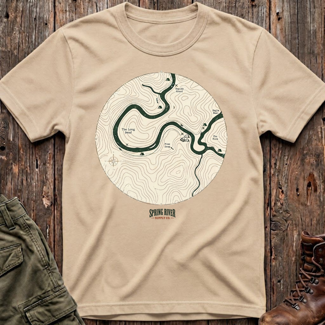 Follow the River Map T-Shirt