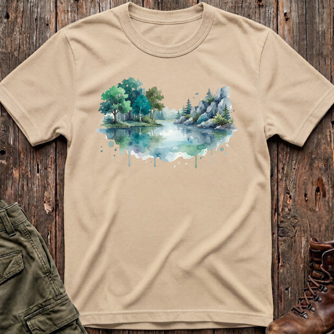 Watercolor Lake T-Shirt