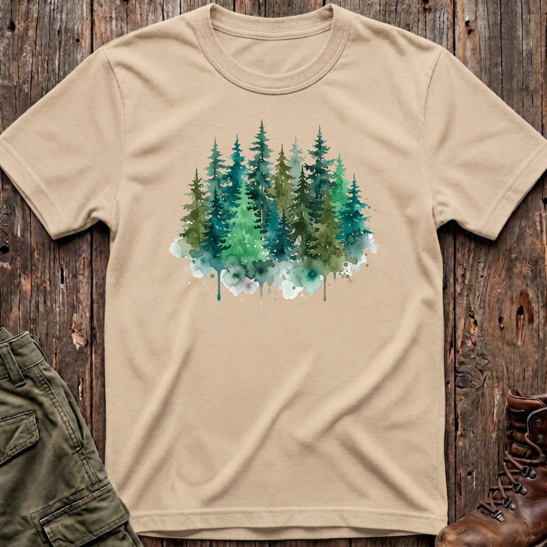 Watercolor Forrest T-Shirt