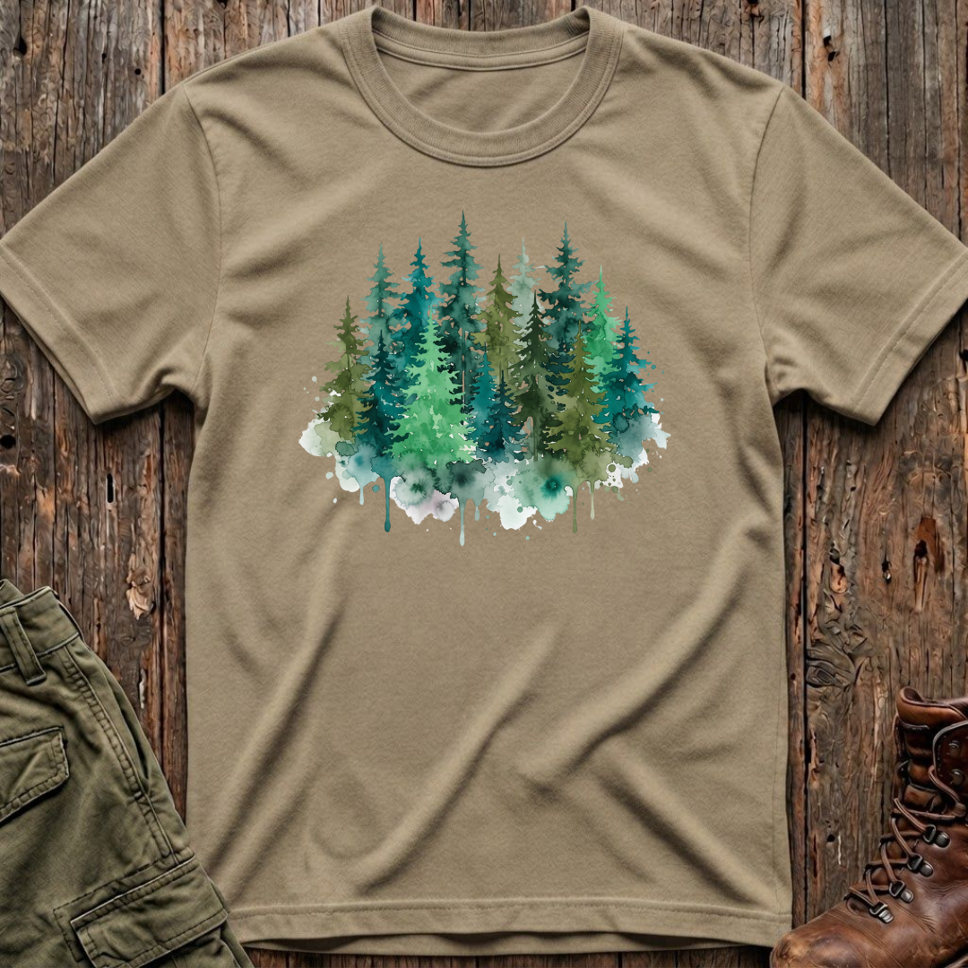 Watercolor Forrest T-Shirt