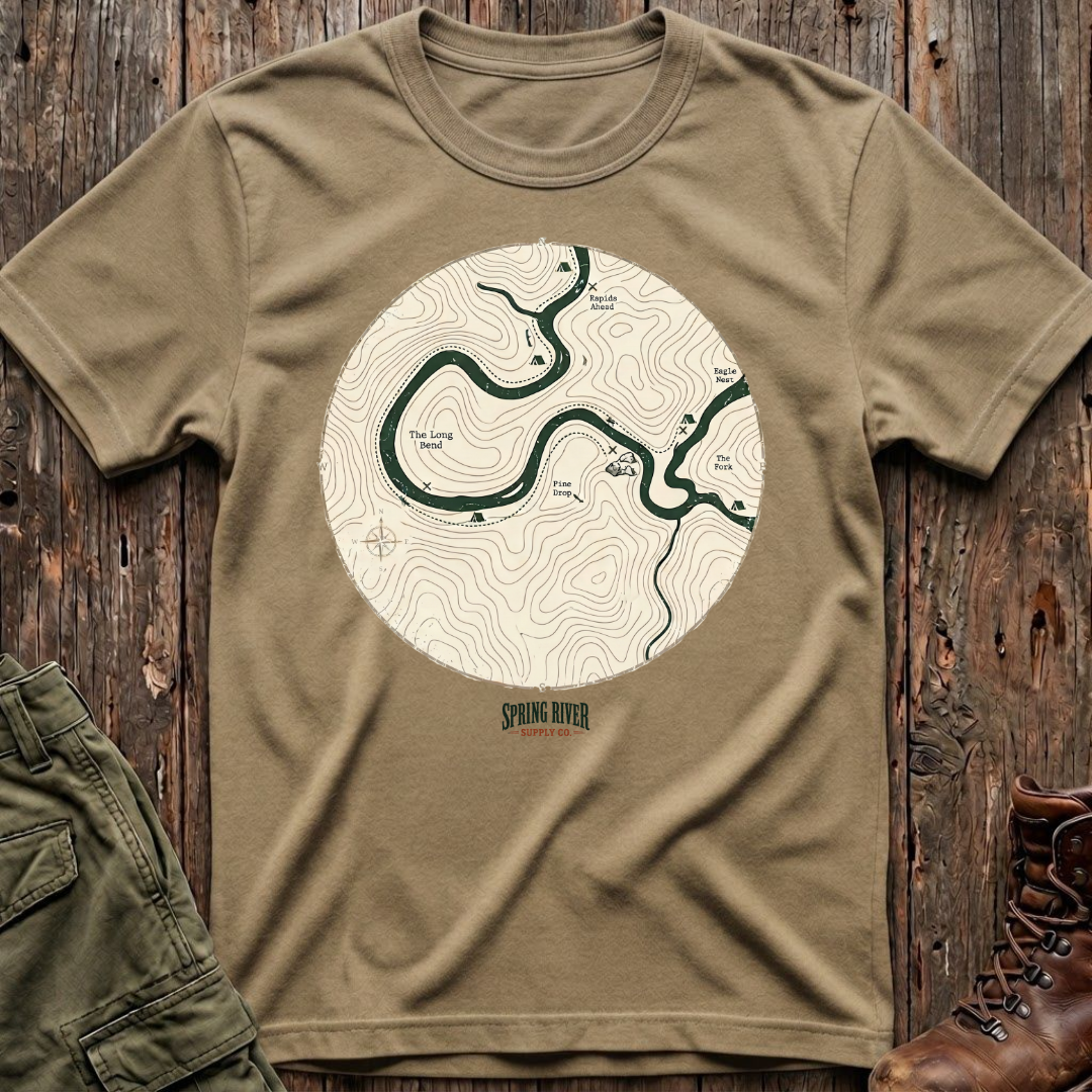 Follow the River Map T-Shirt