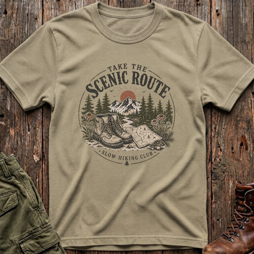 Scenic Route Slow Hiking T-Shirt