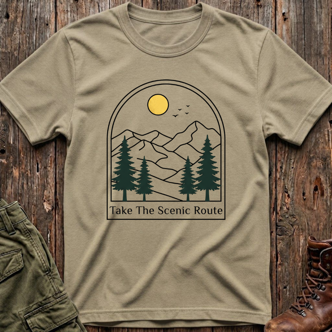The Scenic Route in the pines T-Shirt