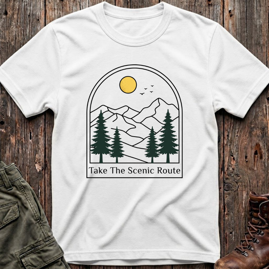 The Scenic Route in the pines T-Shirt
