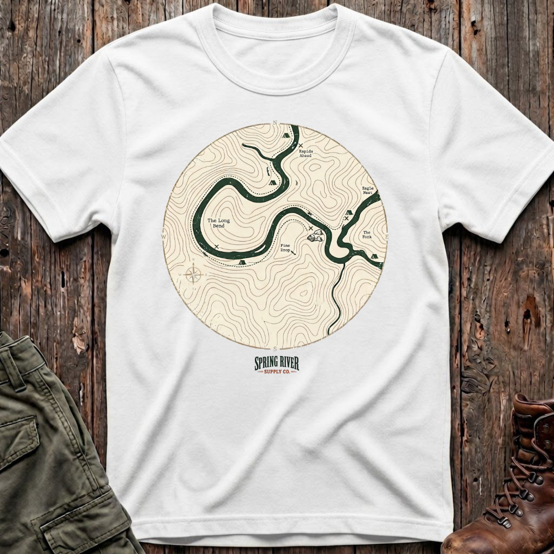 Follow the River Map T-Shirt