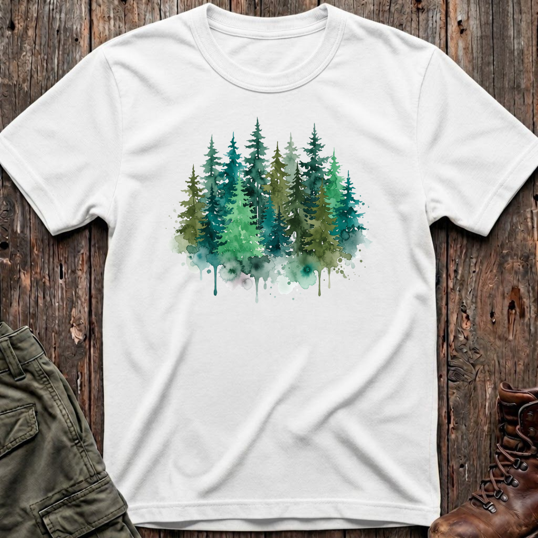 Watercolor Forrest T-Shirt