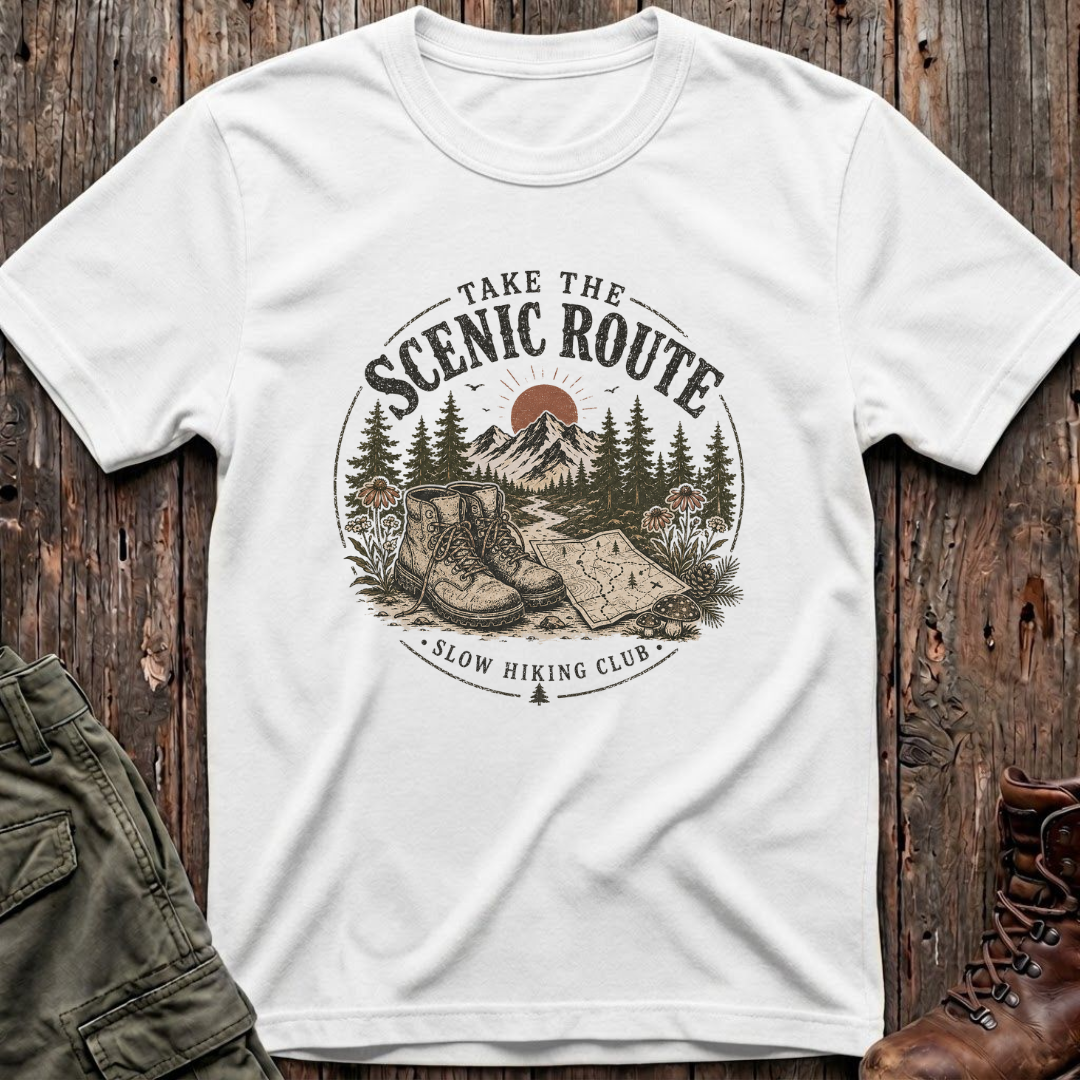 Scenic Route Slow Hiking T-Shirt