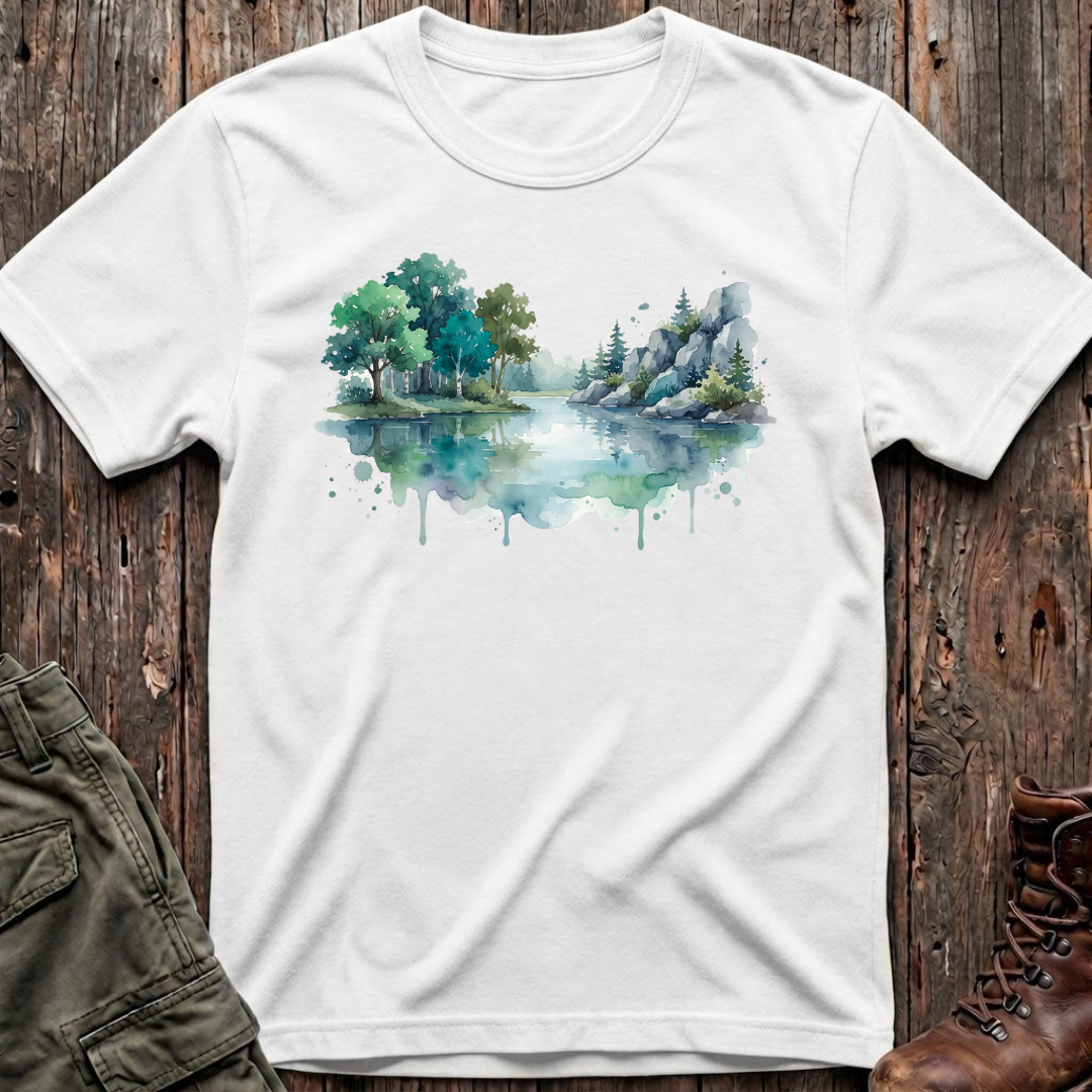 Watercolor Lake T-Shirt